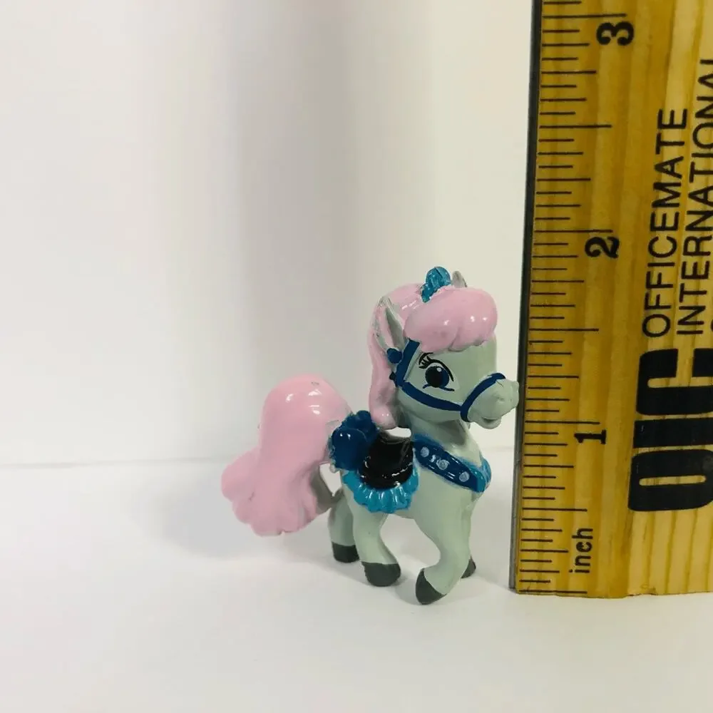 Disney Palace Pets Mini Figure Light Blue Pony‎ Pink Hair Whisker Haven Toy
